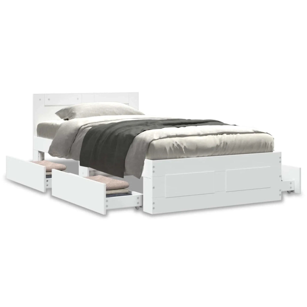 Struttura letto con testata Bianco 80 x 200 cm 3429677