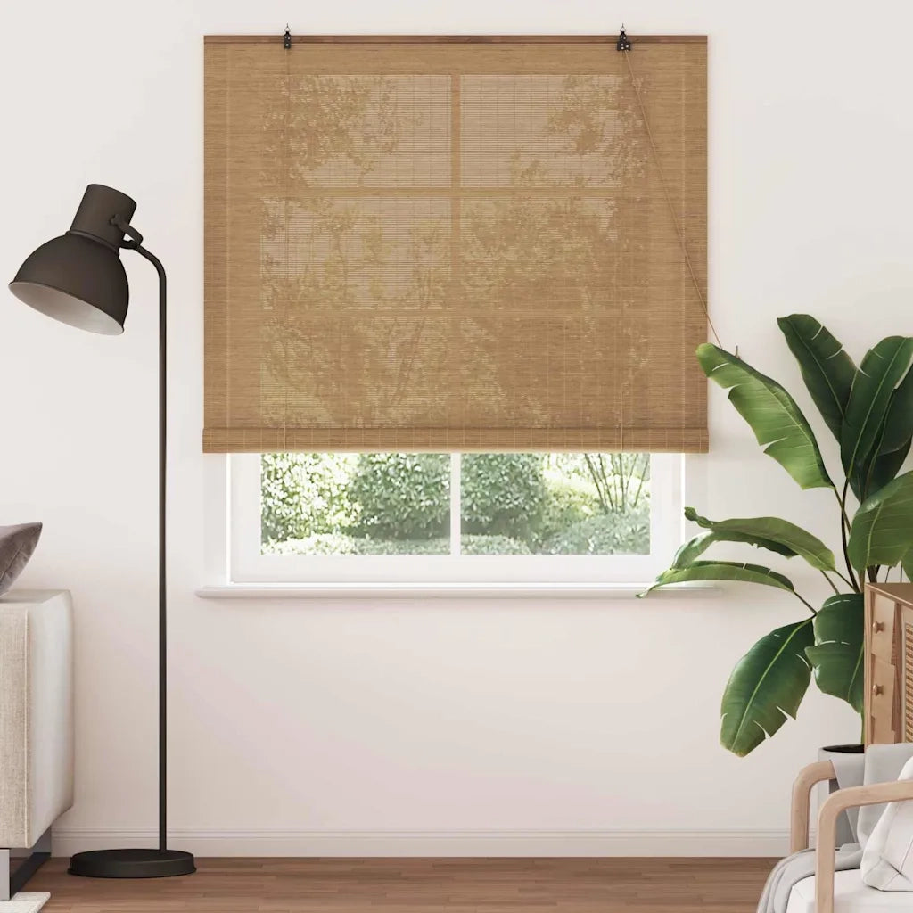 Tenda a rullo con tende Marrone 150 x 220 cm Bambù 42006861