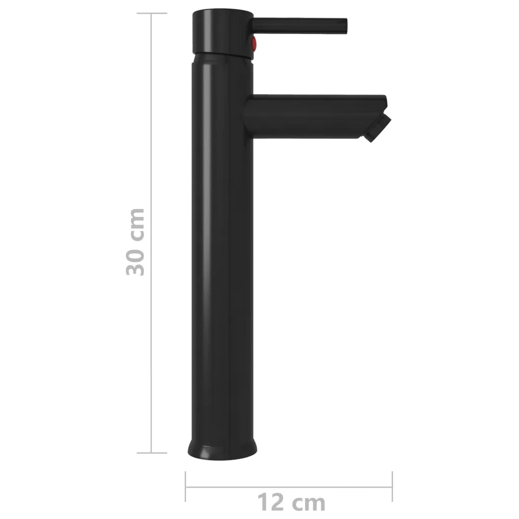 Rubinetto Miscelatore da Bagno Nero 12x30 cm 149088