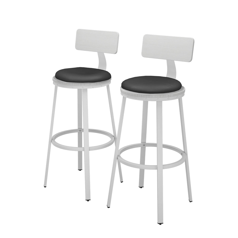 Vicco Sgabelli da bar Bianco 34 x 102 cm Set di 2