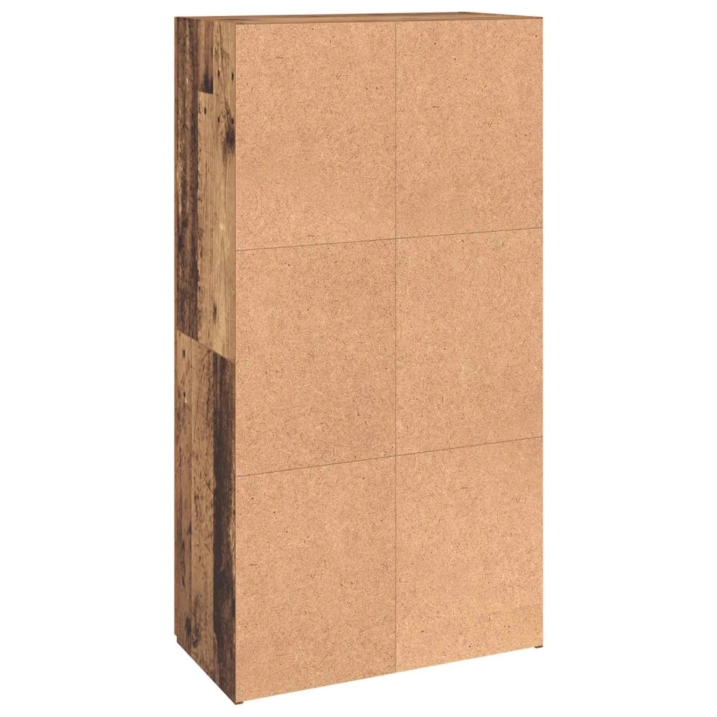 Mobile per Ufficio con lo scaffale Rovere Nero 60 x 32 x 115 cm 879636