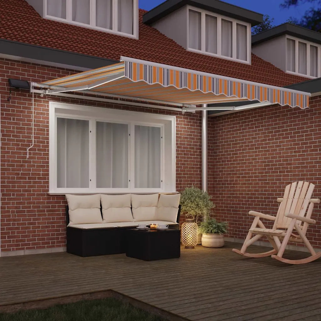 Tenda Retrattile Multicolore 350 x 250 cm Tessuto e acciaio 3330286