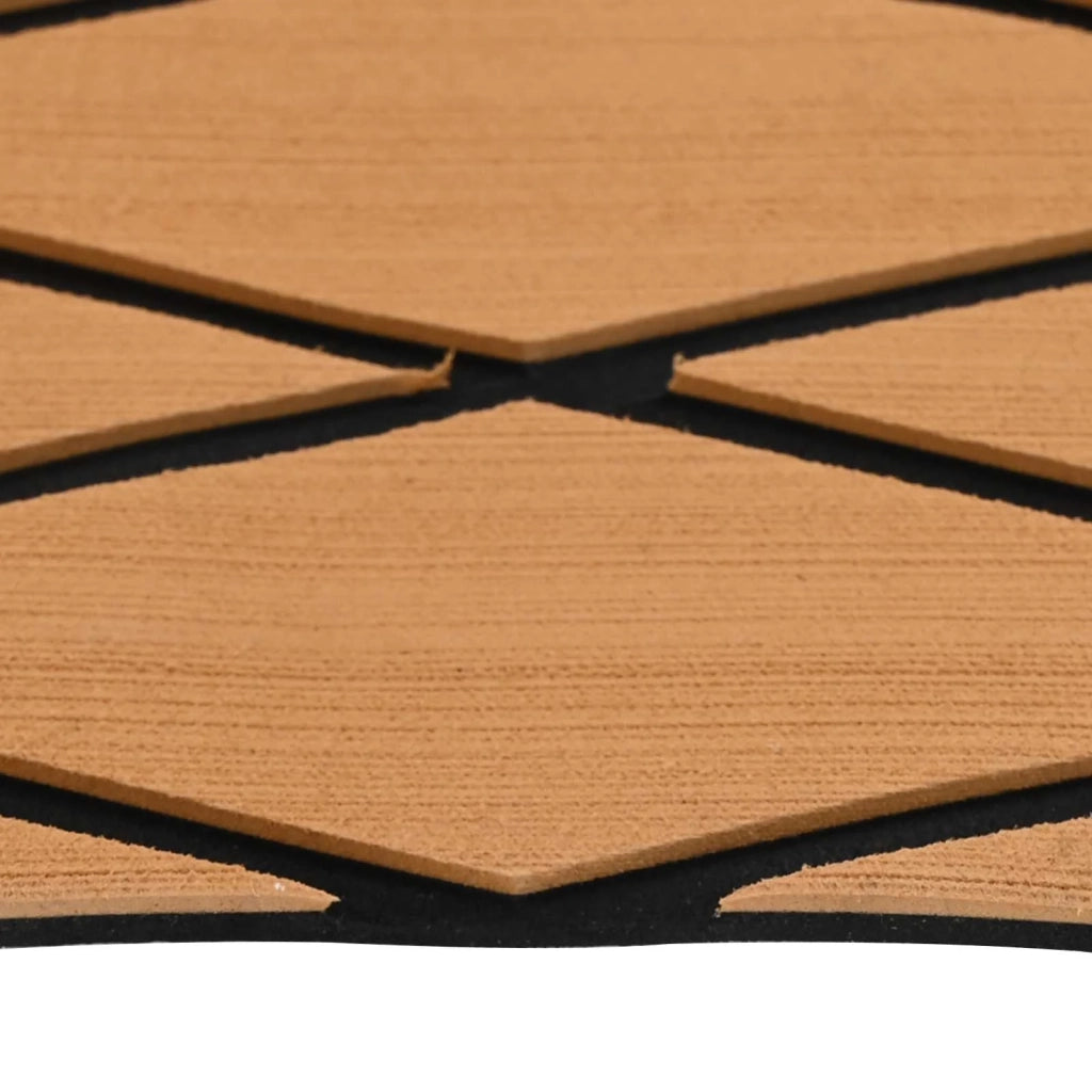 Tappetino per Barche Rigato Marrone e Nero 190 x 70 cm EVA CFW2883732