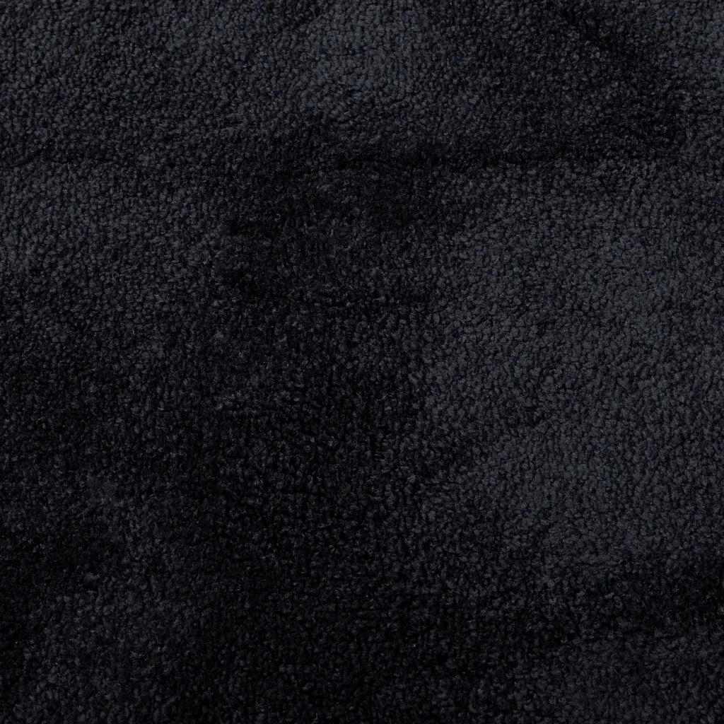 Tappeto del soggiorno | Tappeto OVIEDO a Pelo Corto Nero 200x200 cm