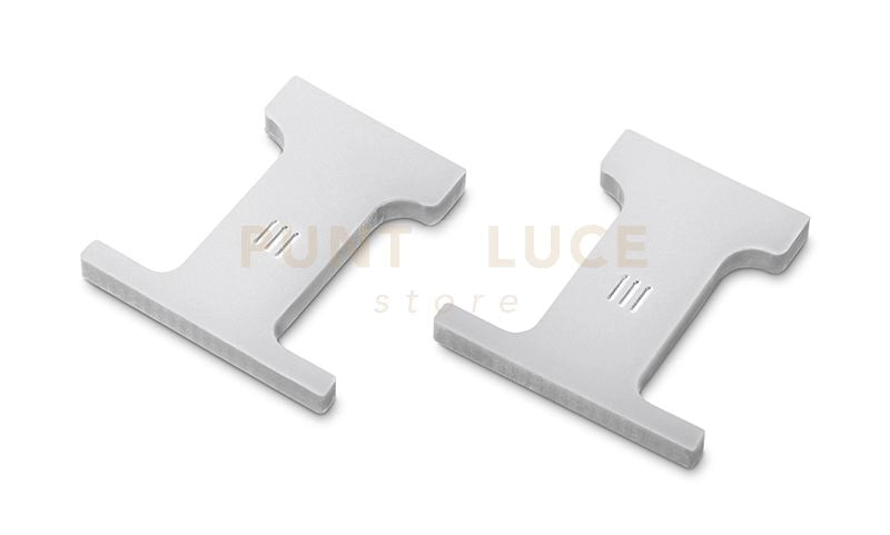 TAPPI RIGA C/F - 2 PEZZI PER PROFILO "RIGA C/F" COLORE ARGENTO
