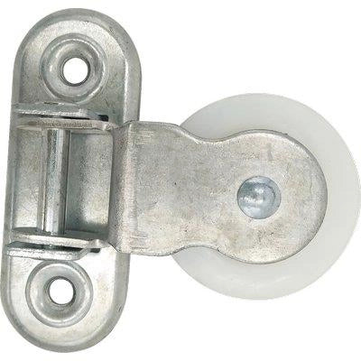 CARRUCOLA NYLON STAFFA GIREVOLE SELF - ZINCATA D.MM 60- 5 pezzi