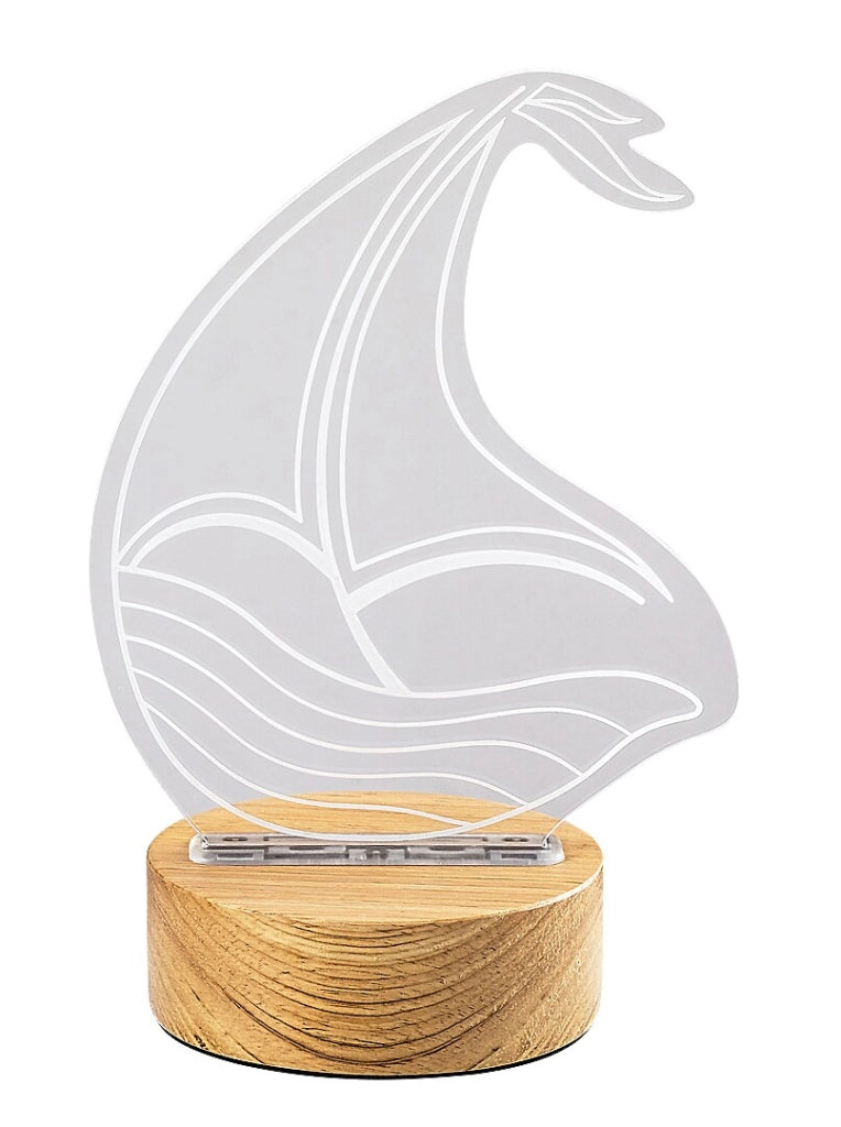 Lampada decorativa Akali barca faggio LED 2W Rabalux