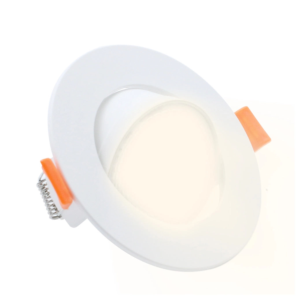 Faretto incasso orientabile bianco Ø9cm LED 7W CCT