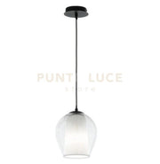 SOSPENSIONE BONNIE 1 VETRO TRASPARENTE 1 LUCE ATTACCO E27 D.20CM H.24CM