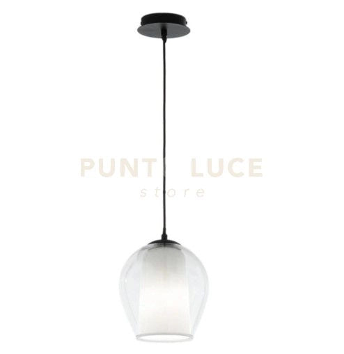 SOSPENSIONE BONNIE 1 VETRO TRASPARENTE 1 LUCE ATTACCO E27 D.20CM H.24CM