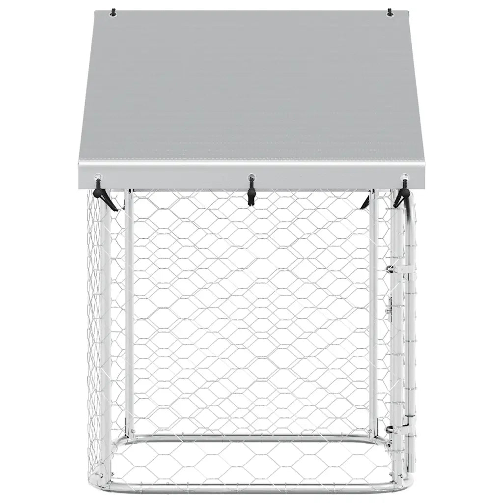 Gabbia per Cani da Esterno con Tetto 100x100x150 cm CFW8770490