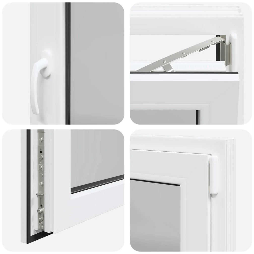 Finestra per Soffitta RISOR 90 x 70 cm PVC e Vetro Bianco CFW6246280