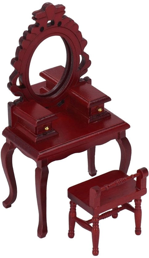 Fattore di supporto per bambola in legno di betulla - scala 1:12 - mobili da camera - progetto accattivante - ideale per giochi di fantasia - mobili per bambole