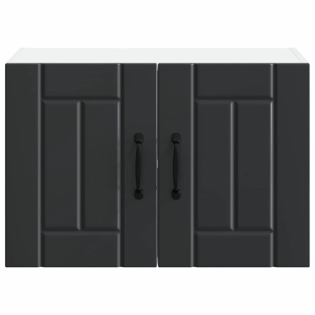 Pensile da cucina | Armadietto a muro LUCCA 2 pz Nero 60 x 31 x 40 cm