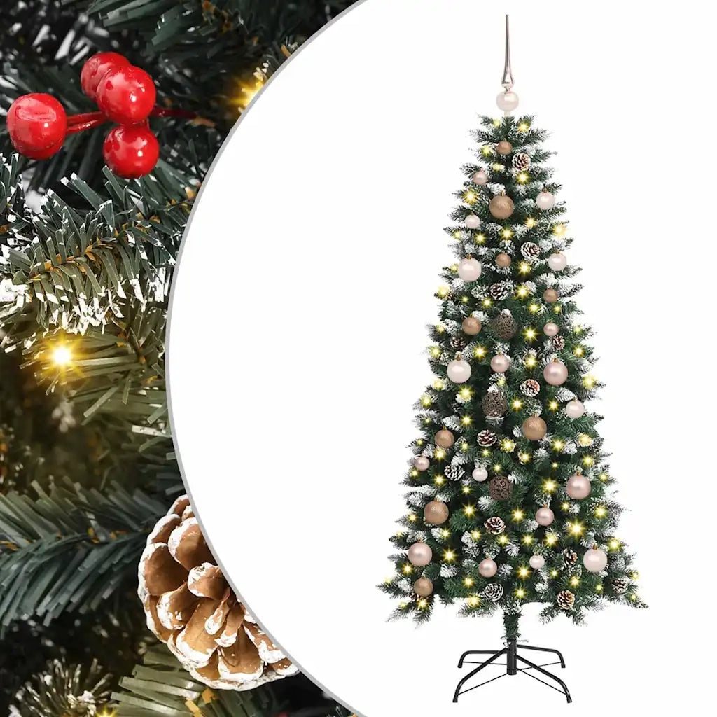 Albero di Natale artificiale con 150 LED Verde 150 cm 3395806