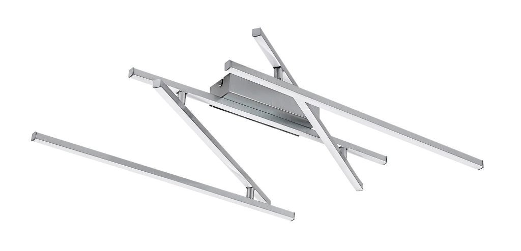 Plafoniera LED Rabalux Negan 40W argento 178cm 4000K