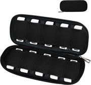 Organizzatore di accessori elettronici con tasca per USB e oggetti miniaturizzati, hardcase acqua resistente - Nero