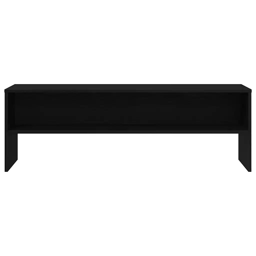 Mobile porta TV dal design moderno con ampio spazio contenitivo 120 x 40 x 40 cm realizzato in legno composito di rovere nero 02_0051858