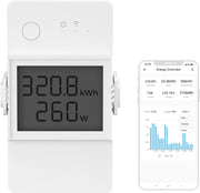 SONOFF POW316D Interruttore intelligente d'élite con misuratore di consumo 16A WiFi con misura consumo elettrico su schermo digitale LCD e protezione da sovraccarico- A Certified for Humans Device