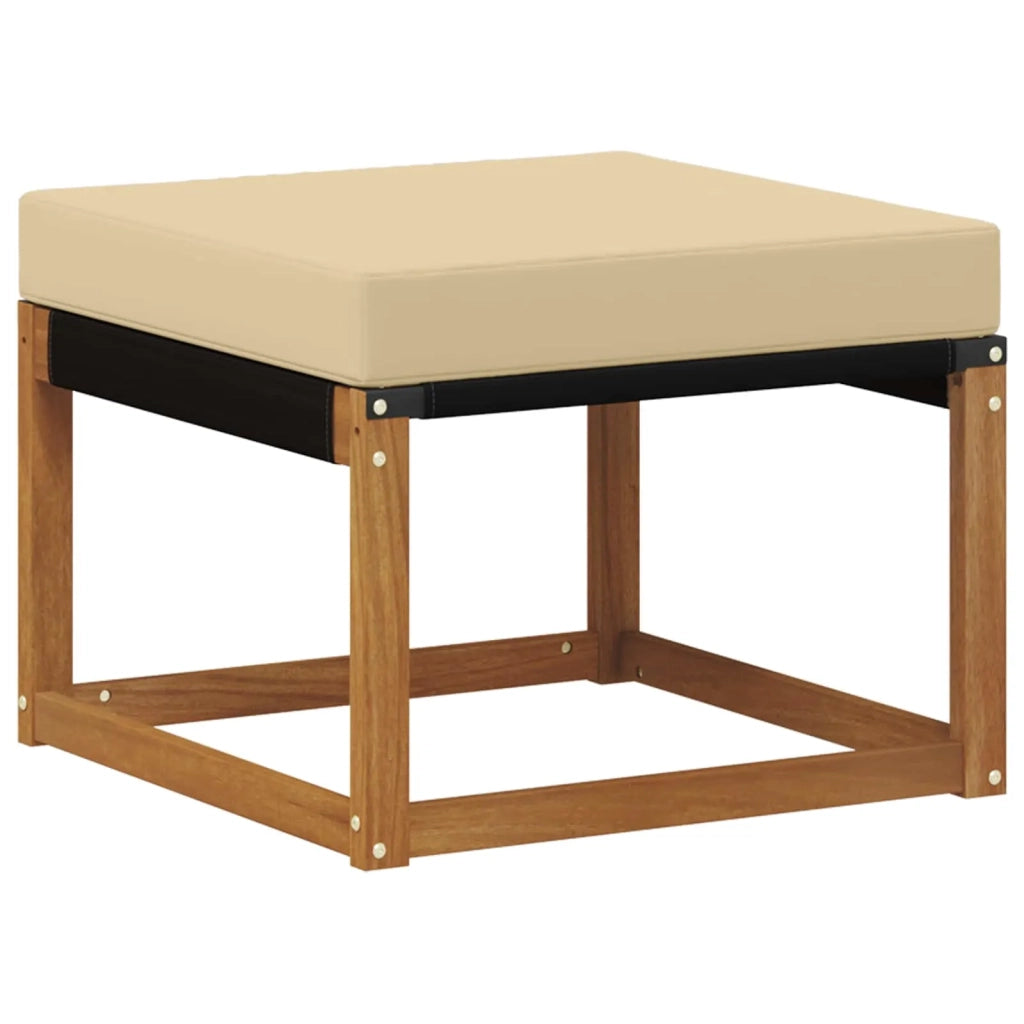 Set di divani da esterno con cuscino 7 pcs Naturale e Beige 3368892