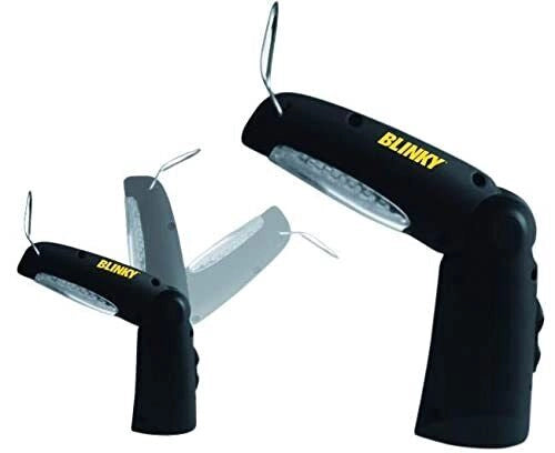 BLINKY 34281-10 Torcia Pieghevole a LED con 21+5 LED Batteria Litio 3 6 V Autonomia 3 h Base Magnetica Gancio colore Nero