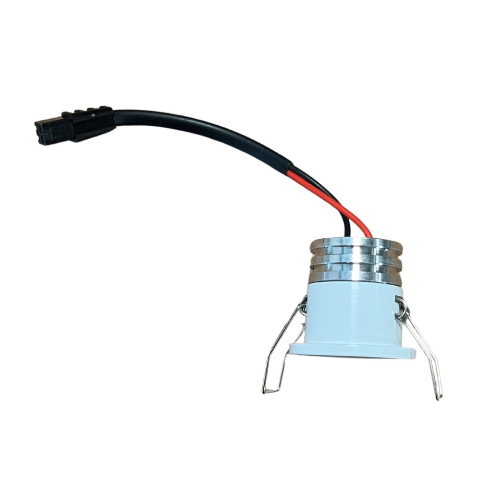 2 Pezzi Mini Faretto Led Da Incasso Rotondo, Carcassa Bianca 4000K, 2.5W 220LM 220V, Ø32*29mm, Foro 27mm, Angolo 15° IP20