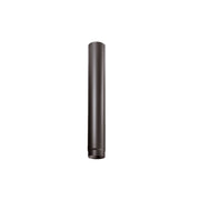 Tubo nero diametro 20cm lunghezza 100cm per stufa a legna in acciaio al carbonio