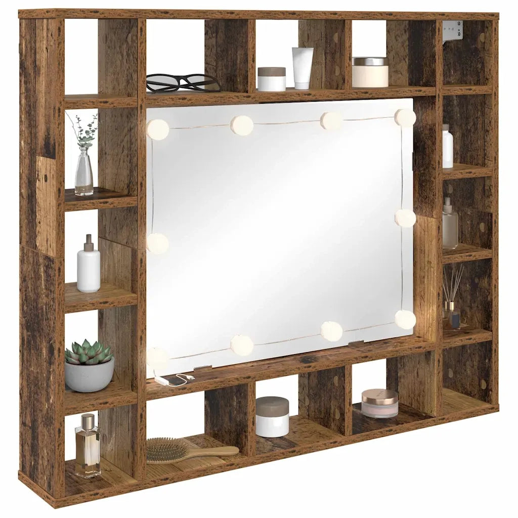 Mobiletto per specchio Legno vecchio 91 x 15 x 76,5 cm 879456