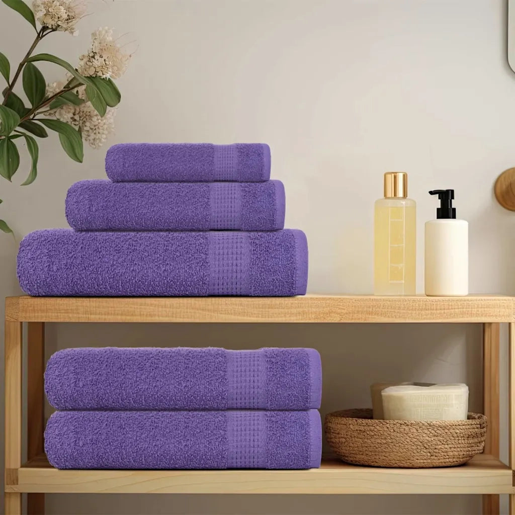 Asciugamani per ospiti FROGN 4 pz | Teli per bagno Viola 30x50 cm 360 g/m2