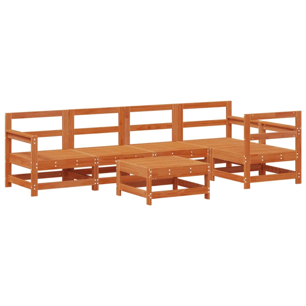 Set Lounge da Giardino 6 pcs Marrone Cerato 3418121