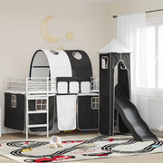Struttura del letto loft per bambini Bianco e Nero 100 x 200 cm 42020897