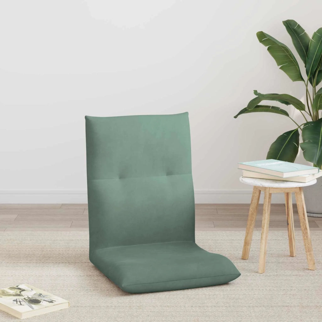 Sedia da Pavimento Verde Mare 46 x 50 x 61 cm Velluto 42028182