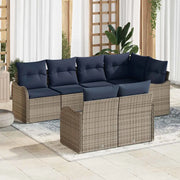 Set Divano da Giardino Grigio polyrattan 3345745