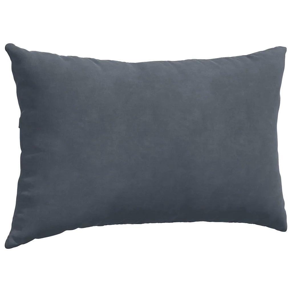 Cuscini da Divano 2 pz-Set di 2 Cuscini per Sofa Grigio scuro 50 x 30 cm 627693