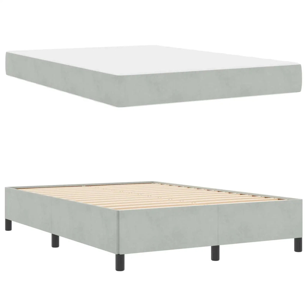 Struttura del letto Grigio chiaro 160 x 200 cm Tessuto 3399072