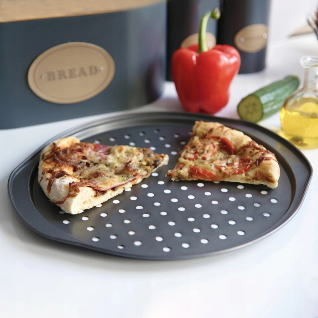 Teglia rotonda per pizza KADAX da 31 cm, forata