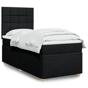 Giroletto a Molle con Materasso Nero 80x200 cm inTessuto 3293409