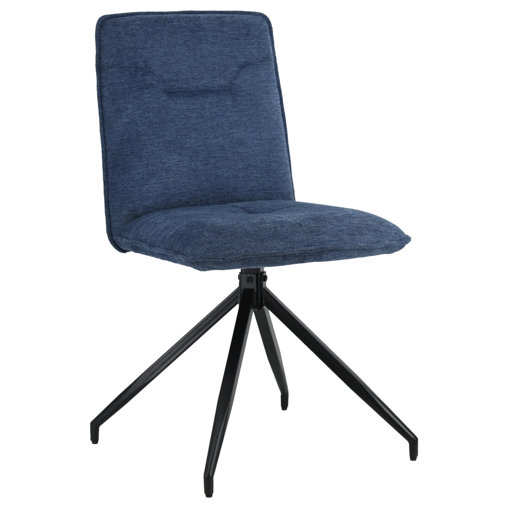 Set di 2 sedie AREN in tessuto blu
