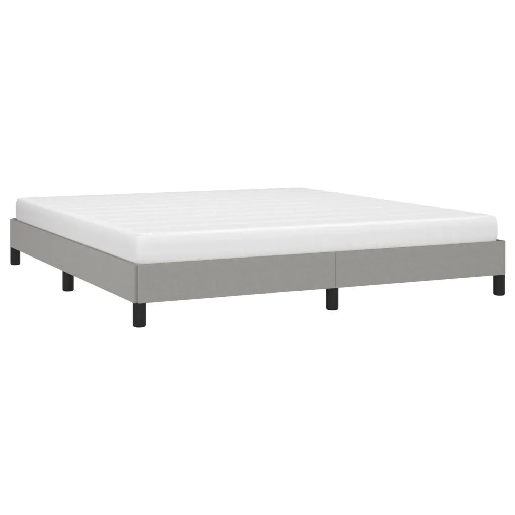 Letto matrimoniale | Letto per adulti | Giroletto senza Materasso Grigio Chiaro 180x200 cm Tessuto