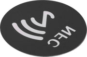 20 Sticker NFC Ronde ID5200 40 Mm Etichetta Antinterferenza Autoadesiva Nera