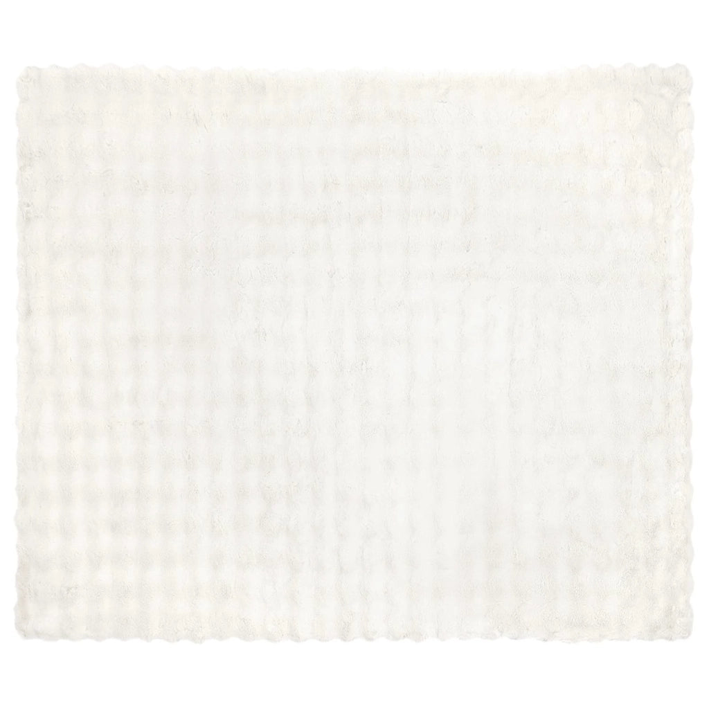 Coperta antiscivolo in sintetica di coniglio Olite 4 pcs Bianco 42021847