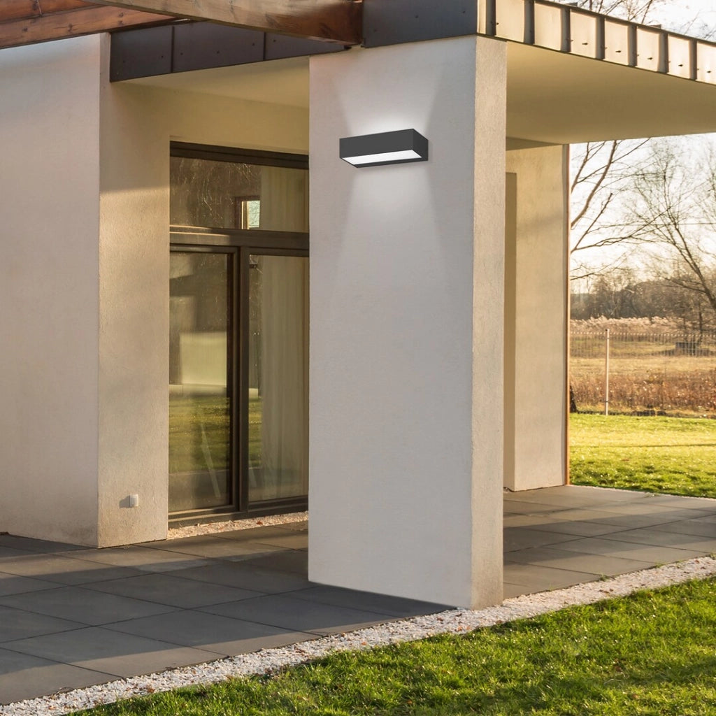 Applique esterna LED 9W IP65 4000K Halden nera Rabalux