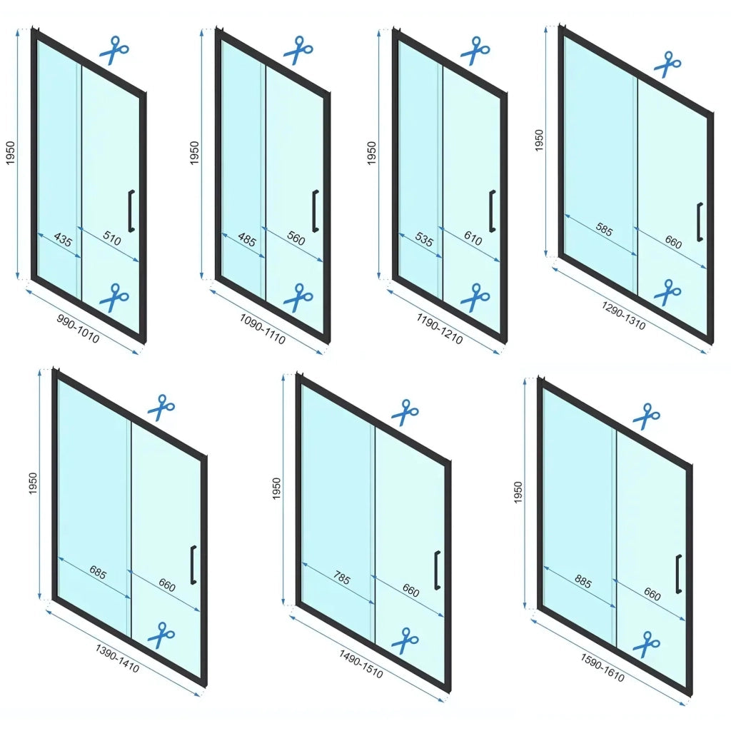 Cabina Doccia A Parete Rea Rapid Slide Chrome 140x100