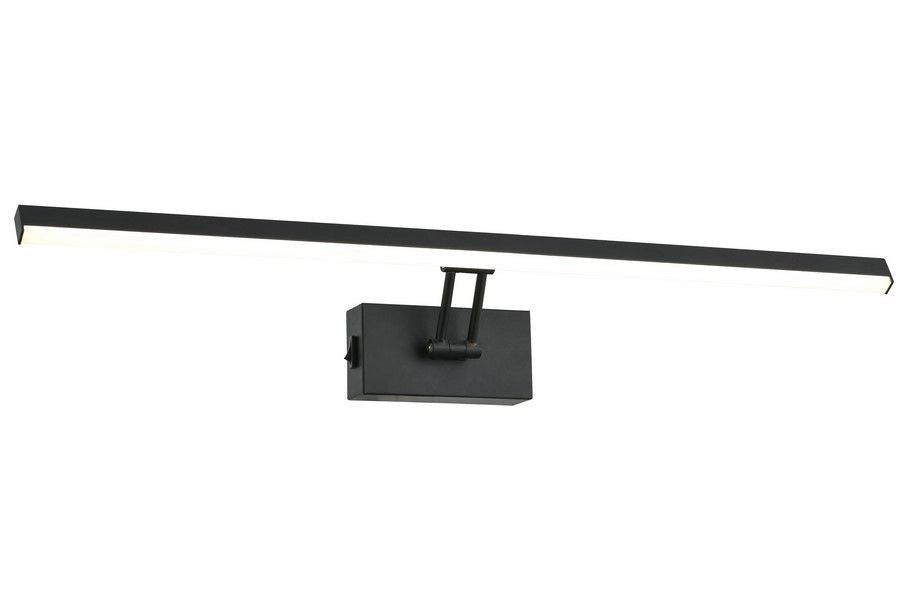Applique moderna nera 60cm interruttore LED 8W Lester