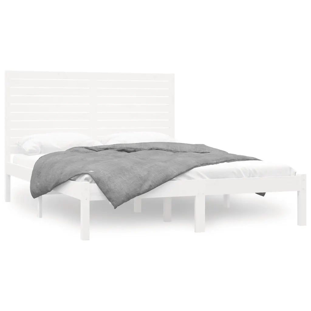 Giroletto Bianco in Legno Massello 140x200 cm 3104609