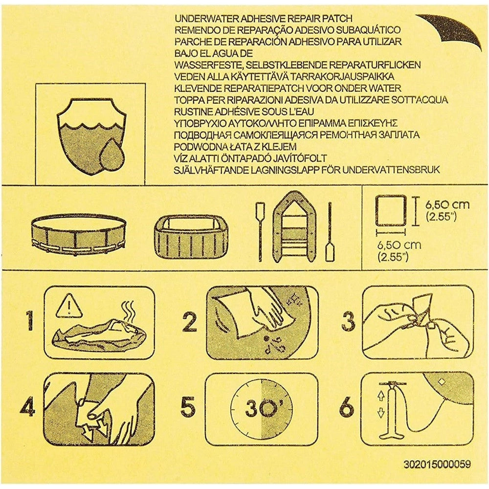 Trade Shop - Kit 10pz Toppe Di Riparazione Autoadesive Per Piscine Resistenti All'acqua 62091 -