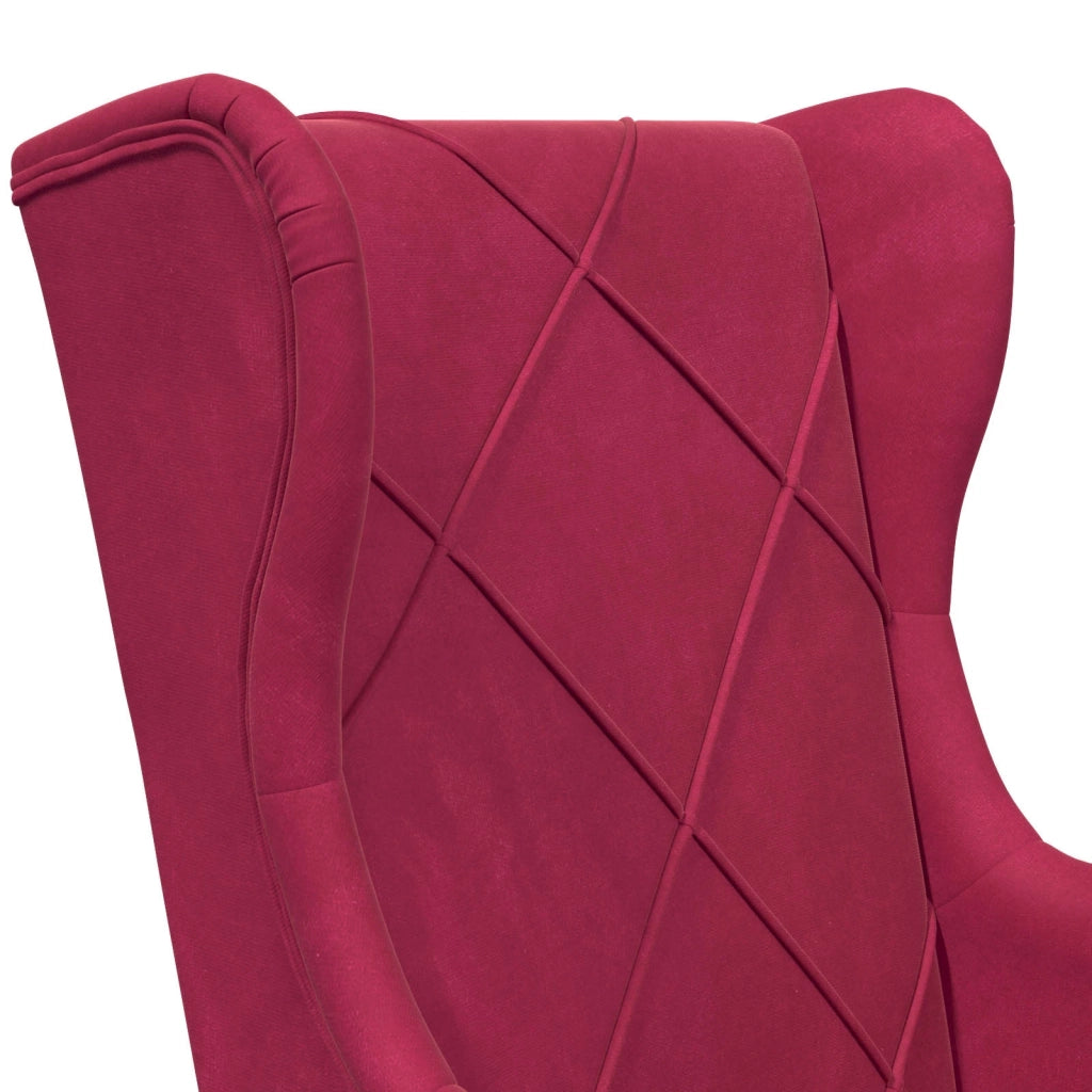 Poltrona Rosso Vino Velluto 42029900