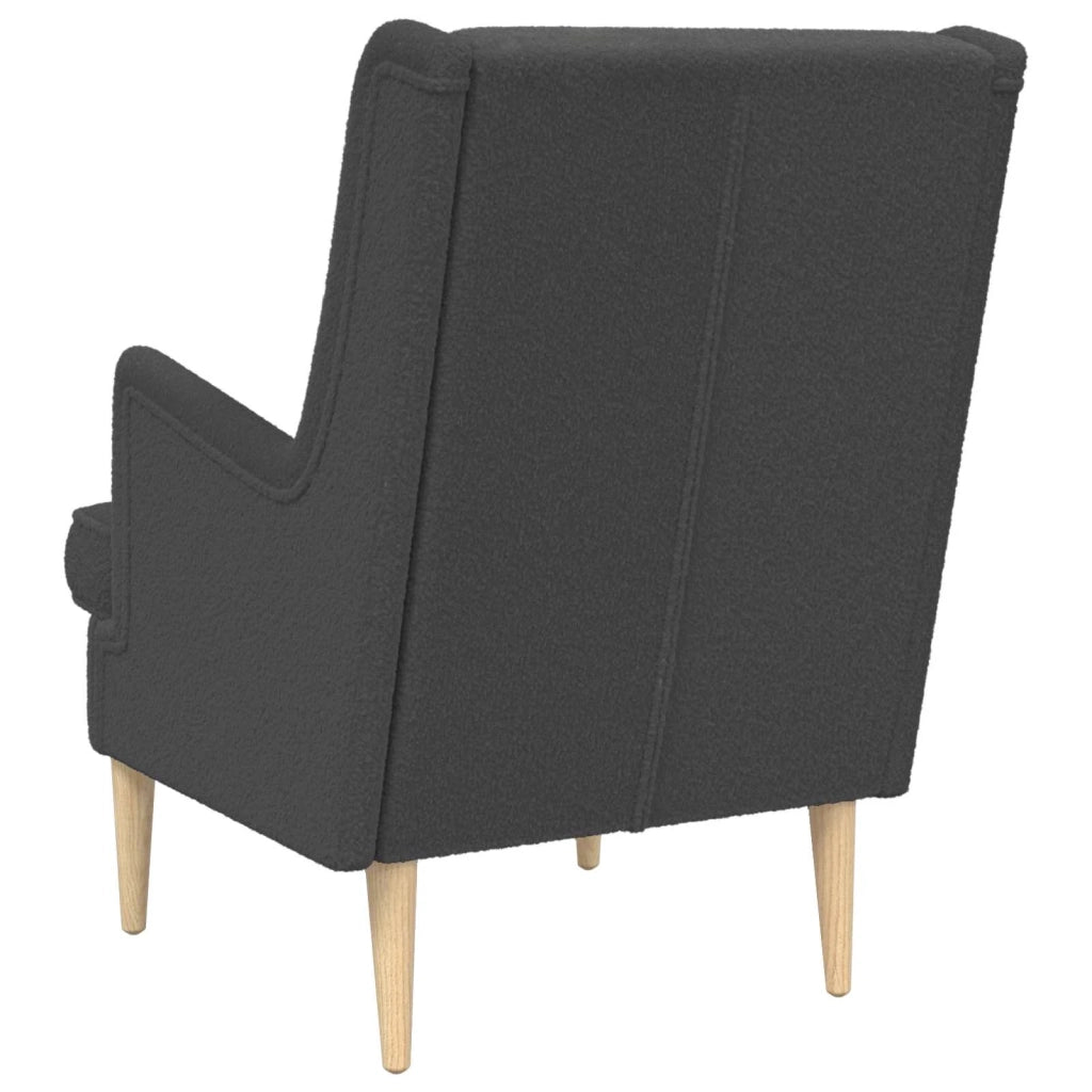 Poltrona | Sedia Relax Grigio Scuro Boucl¨¦