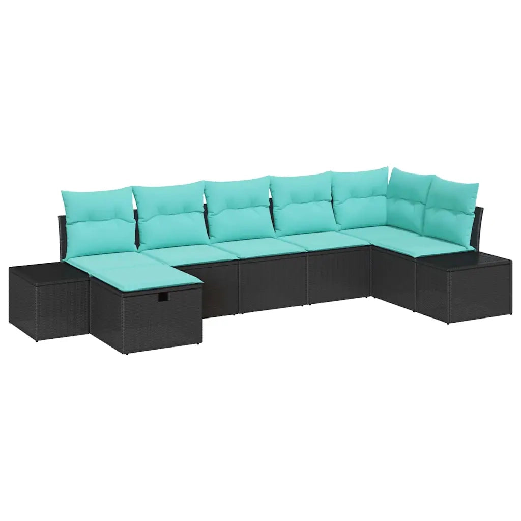 Set di divani 5 pz polyrattan 3360737