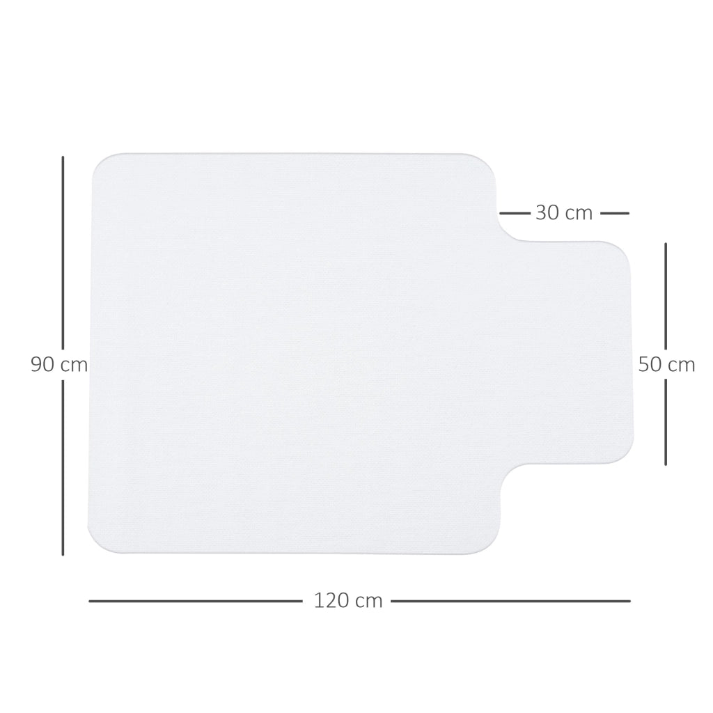 Tappetino per Sedia Ufficio Salvapavimento 90x120 cm in Plastica Trasparente